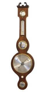 Rosewood 5-light Barometer, (Circa 1850).