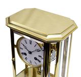 8-Glass, Polished Brass Clock,Top and Side of Case