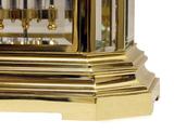 8 Glass polished Brass clock, Profile of Base