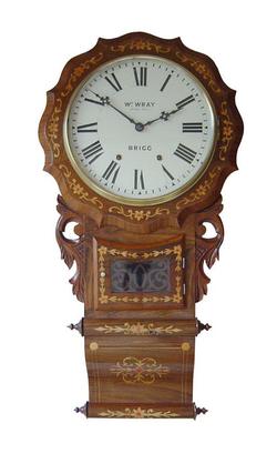 Drop Dial Wall Clock by William Wray, Brigg, (Circa 1885)