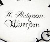 H Philpson Oak 30 Hr Signature to centre of dial