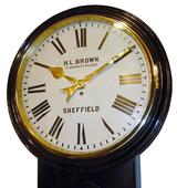 H L Brown Wall Clock Dial (Circa 1890)