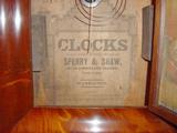 Sperry & Shaw OG Shelf Clock, Manufacturers label.