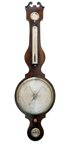 Wheel Barometer in Mahogany by F Armardio & Son, London, (Circa 1825/30)